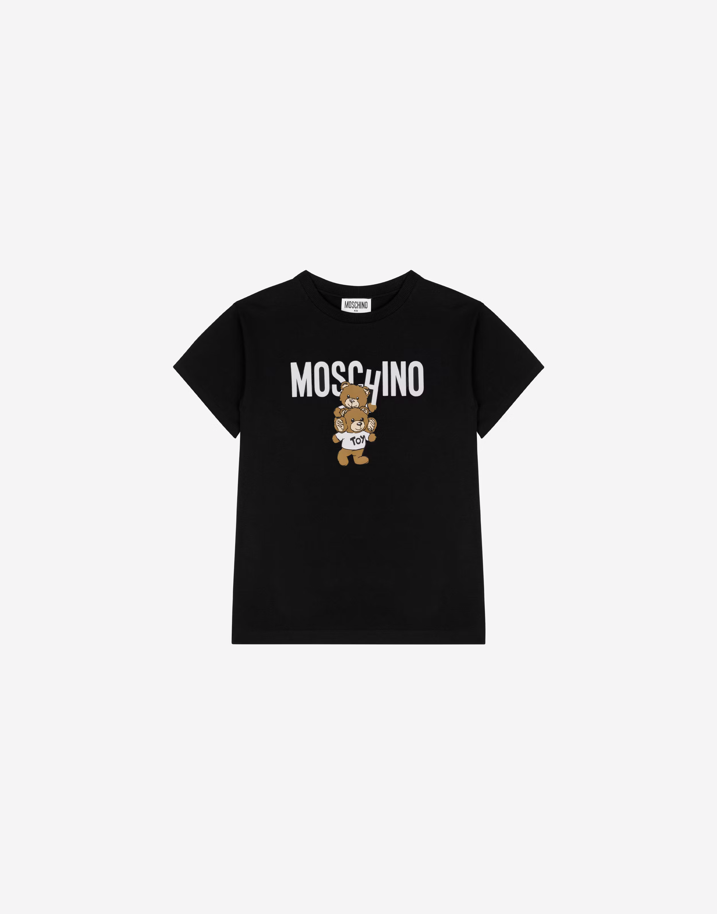 MOSCHINO T-SHIRT IN JERSEY TEDDY LOGO
